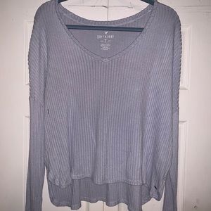 Long sleeve off the shoulder shirt
